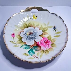 1950s Vintage "Kashmir Rose" 6200N Handpainted Dish porcelain
